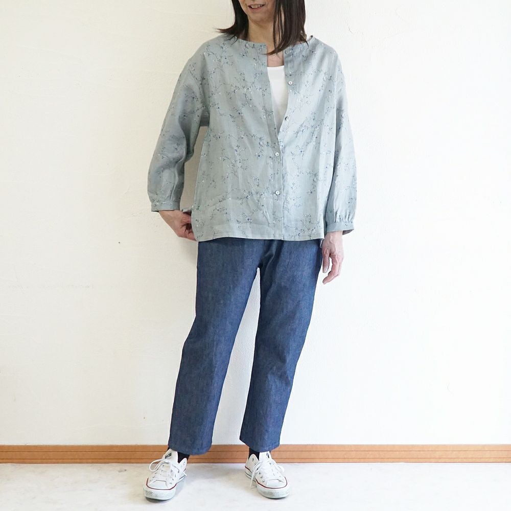 Branch m‘.,ブランチエム,ナチュラル,30代,40代,50代,60代,コットン,綿,ゆったり,パンツ,デニム,デニムパンツ,ストレートパンツ,デニムストレートパンツ