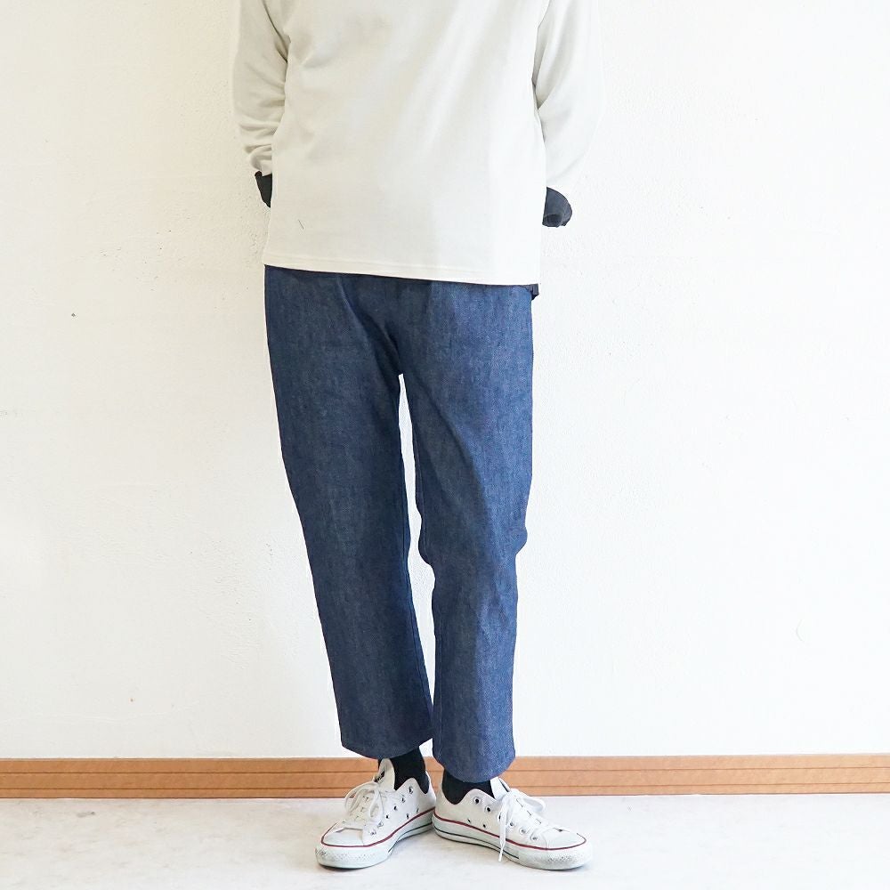 Branch m‘.,ブランチエム,ナチュラル,30代,40代,50代,60代,コットン,綿,ゆったり,パンツ,デニム,デニムパンツ,ストレートパンツ,デニムストレートパンツ