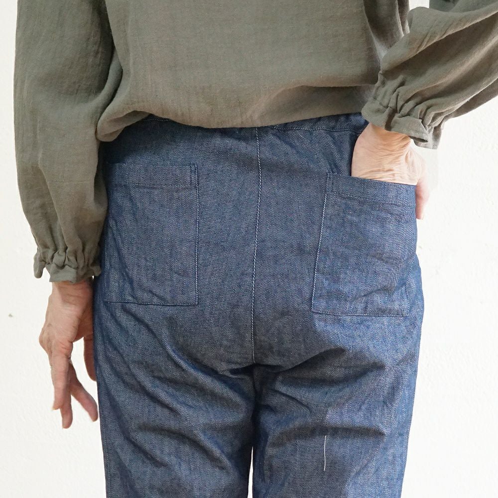 Branch m‘.,ブランチエム,ナチュラル,30代,40代,50代,60代,コットン,綿,ゆったり,パンツ,デニム,デニムパンツ,ストレートパンツ,デニムストレートパンツ