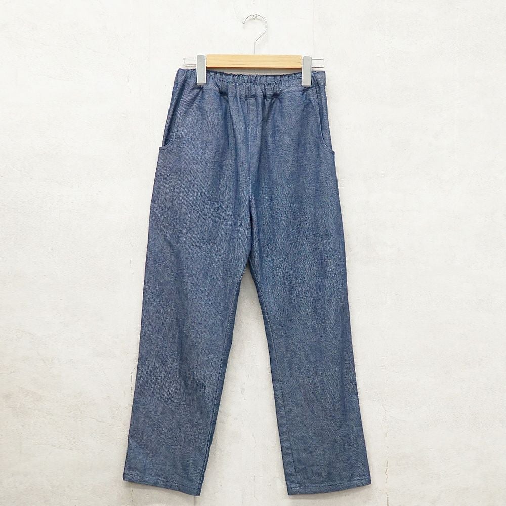 Branch m‘.,ブランチエム,ナチュラル,30代,40代,50代,60代,コットン,綿,ゆったり,パンツ,デニム,デニムパンツ,ストレートパンツ,デニムストレートパンツ