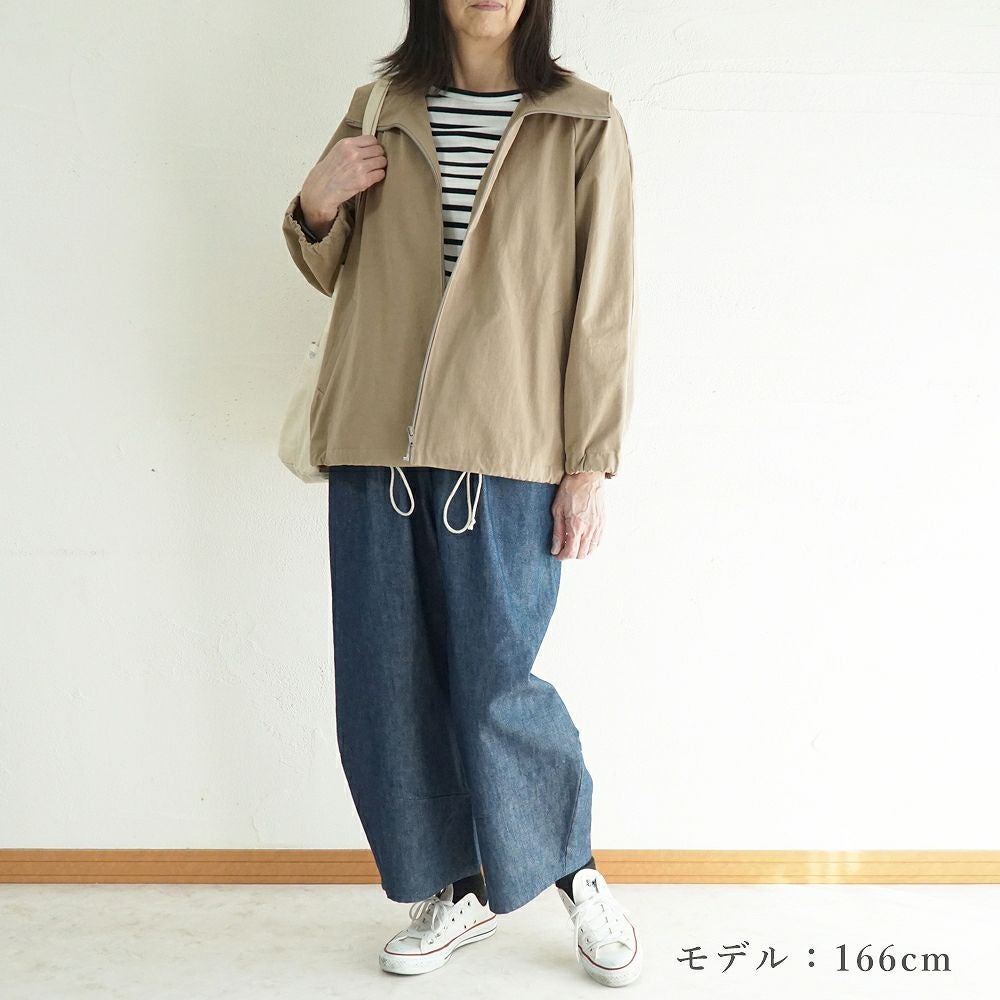 Branch m‘.,ブランチエム,ナチュラル,30代,40代,50代,60代,コットン,綿,ゆったり,パンツ,デニム,デニムパンツ,コクーンパンツ,デニムコクーンパンツ,バルーンパンツ,ワイドパンツ