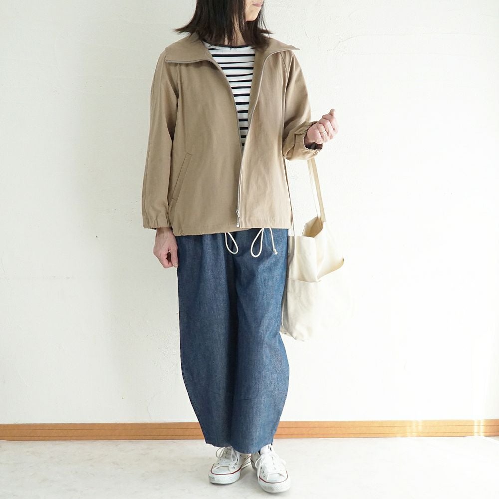 Branch m‘.,ブランチエム,ナチュラル,30代,40代,50代,60代,コットン,綿,ゆったり,パンツ,デニム,デニムパンツ,コクーンパンツ,デニムコクーンパンツ,バルーンパンツ,ワイドパンツ