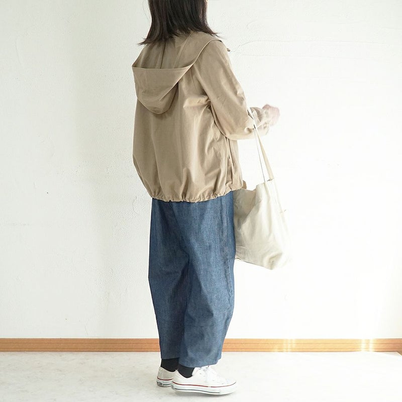 Branch m‘.,ブランチエム,ナチュラル,30代,40代,50代,60代,コットン,綿,ゆったり,パンツ,デニム,デニムパンツ,コクーンパンツ,デニムコクーンパンツ,バルーンパンツ,ワイドパンツ