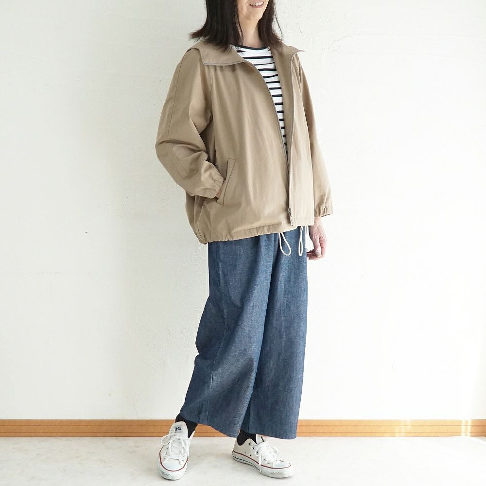 Branch m‘.,ブランチエム,ナチュラル,30代,40代,50代,60代,コットン,綿,ゆったり,パンツ,デニム,デニムパンツ,コクーンパンツ,デニムコクーンパンツ,バルーンパンツ,ワイドパンツ