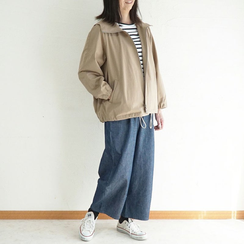 Branch m‘.,ブランチエム,ナチュラル,30代,40代,50代,60代,コットン,綿,ゆったり,パンツ,デニム,デニムパンツ,コクーンパンツ,デニムコクーンパンツ,バルーンパンツ,ワイドパンツ