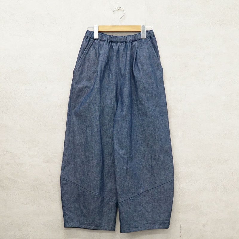 Branch m‘.,ブランチエム,ナチュラル,30代,40代,50代,60代,コットン,綿,ゆったり,パンツ,デニム,デニムパンツ,コクーンパンツ,デニムコクーンパンツ,バルーンパンツ,ワイドパンツ