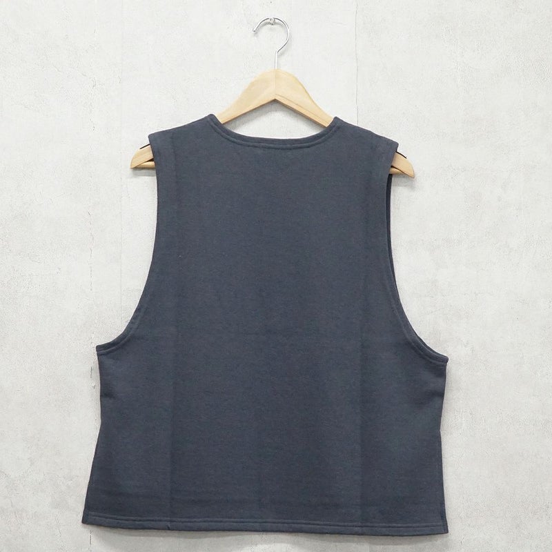 Branch m‘.,ブランチエム,ナチュラル,30代,40代,50代,60代,コットン,ゆったり,綿,裏毛,裏毛ベスト,ベスト,レイヤード,重ね着,体温調節,