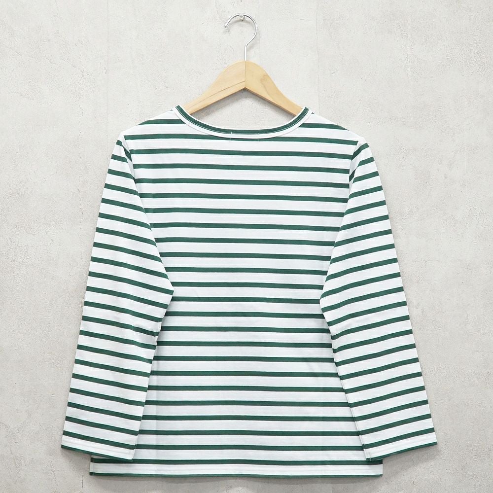 Branch m‘.,ブランチエム,ナチュラル,30代,40代,50代,60代,コットン,綿,ゆったり,Tシャツ,カットソー,ボーダー,ボーダーTシャツ,長袖