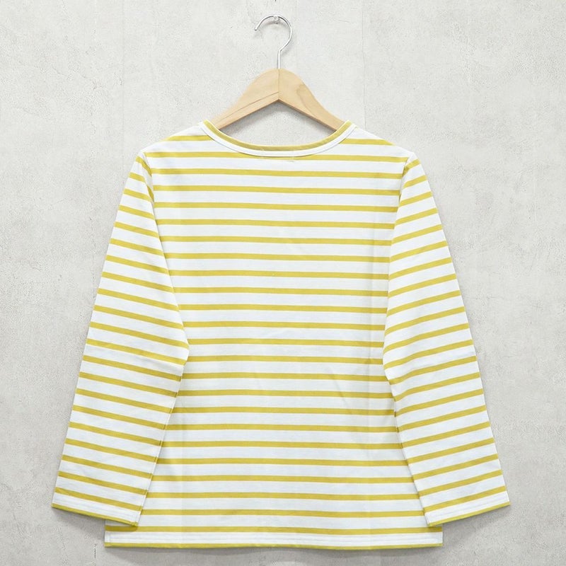 Branch m‘.,ブランチエム,ナチュラル,30代,40代,50代,60代,コットン,綿,ゆったり,Tシャツ,カットソー,ボーダー,ボーダーTシャツ,長袖