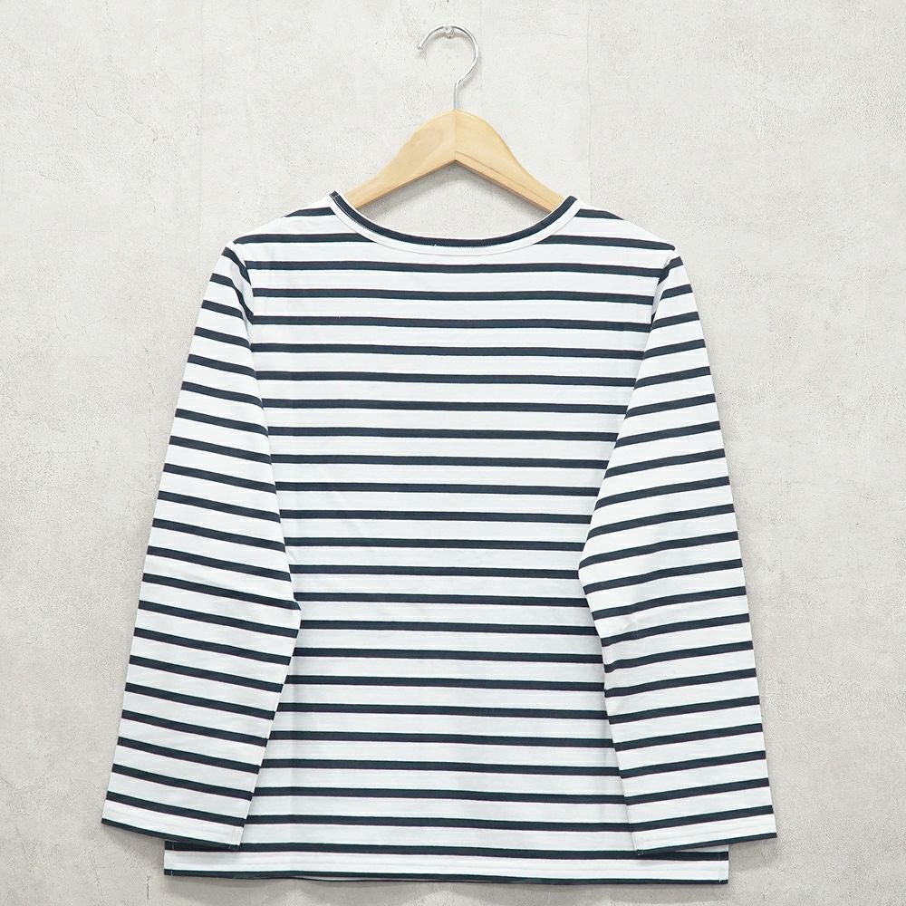 Branch m‘.,ブランチエム,ナチュラル,30代,40代,50代,60代,コットン,綿,ゆったり,Tシャツ,カットソー,ボーダー,ボーダーTシャツ,長袖