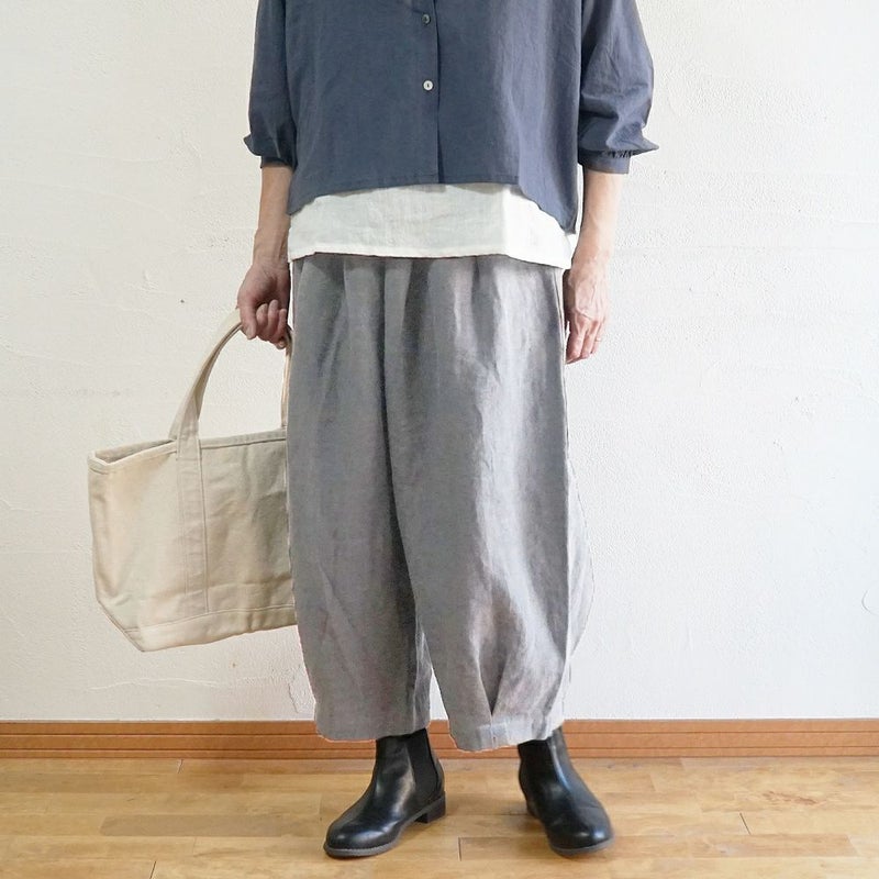 Branch m‘.,ブランチエム,ナチュラル,30代,40代,50代,60代,リネン,ゆったり,パンツ,リネンパンツ,バルーンパンツ,ワイドパンツ,フィグパンツ, 