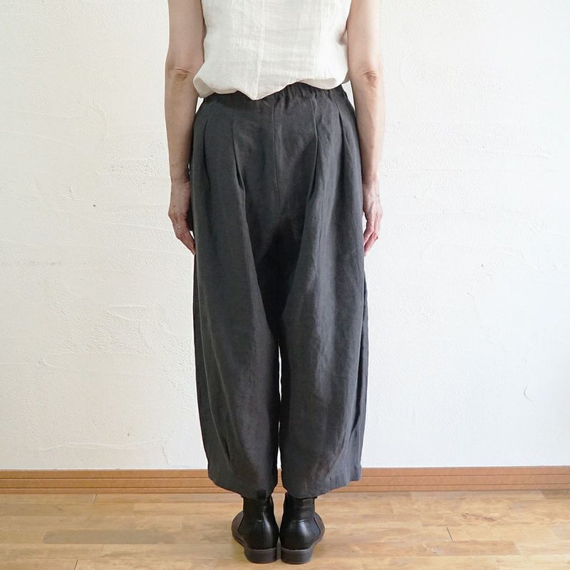 Branch m‘.,ブランチエム,ナチュラル,30代,40代,50代,60代,リネン,ゆったり,パンツ,リネンパンツ,バルーンパンツ,ワイドパンツ,フィグパンツ, 