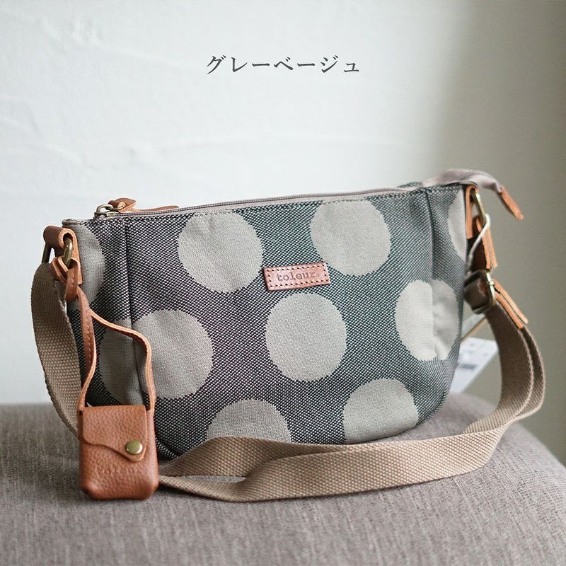 Branch m‘.,ブランチエム,ナチュラル,30代,40代,50代,60代,ゆったり,バッグ,toleur,トーラ,ショルダーバッグ,ショルダー,ウールバッグ,ドット,ドット柄,水玉バッグ, 