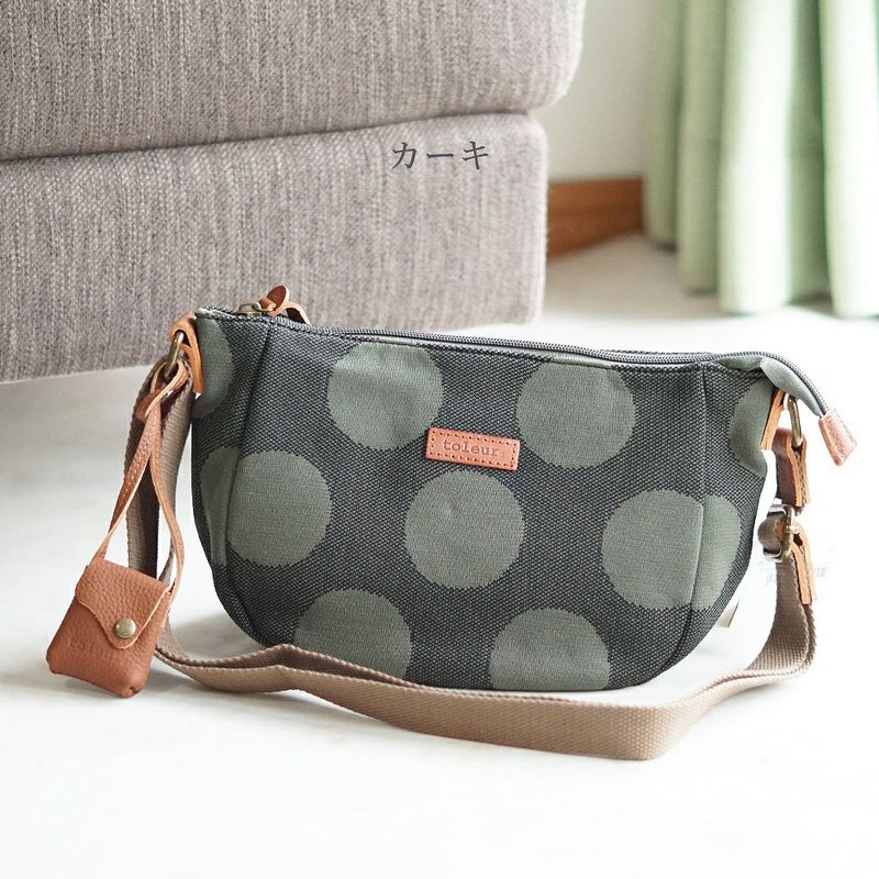 Branch m‘.,ブランチエム,ナチュラル,30代,40代,50代,60代,ゆったり,バッグ,toleur,トーラ,ショルダーバッグ,ショルダー,ウールバッグ,ドット,ドット柄,水玉バッグ, 