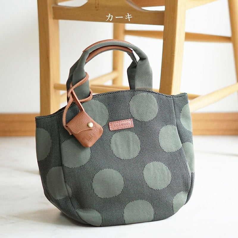 Branch m‘.,ブランチエム,ナチュラル,30代,40代,50代,60代,ゆったり,バッグ,toleur,トーラ,トートバッグ,トート,ウールバッグ,水玉,ドット柄,水玉バッグ,水玉トートバッグ