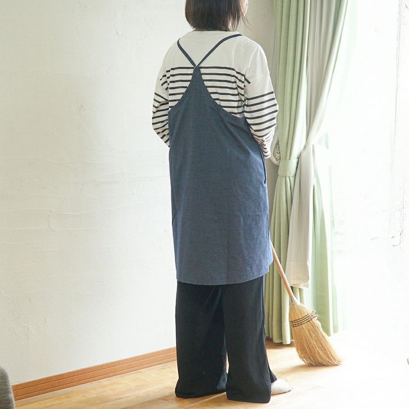 Branch m‘.,ブランチエム,ナチュラル,30代,40代,50代,60代,リネン,ゆったり,エプロン,リネンエプロン,ワンピースエプロン,エプロンワンピース,