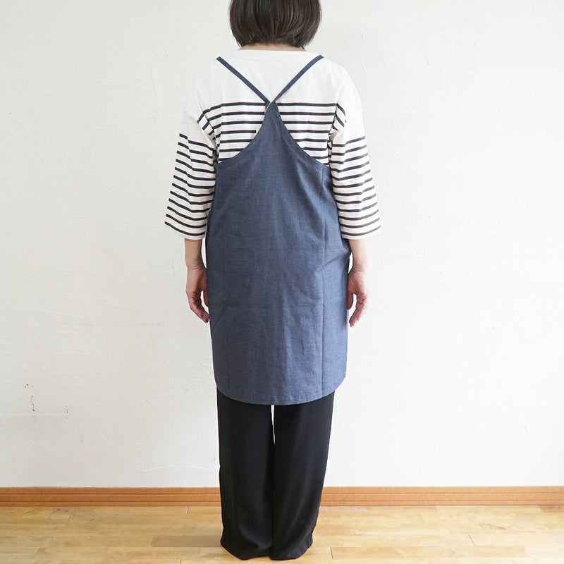 Branch m‘.,ブランチエム,ナチュラル,30代,40代,50代,60代,リネン,ゆったり,エプロン,リネンエプロン,ワンピースエプロン,エプロンワンピース,