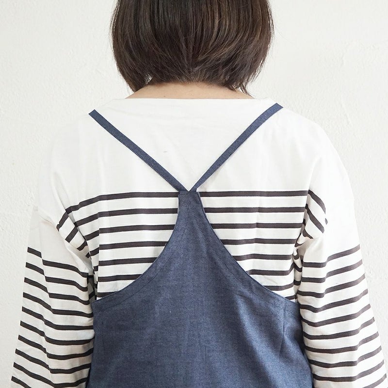 Branch m‘.,ブランチエム,ナチュラル,30代,40代,50代,60代,リネン,ゆったり,エプロン,リネンエプロン,ワンピースエプロン,エプロンワンピース,