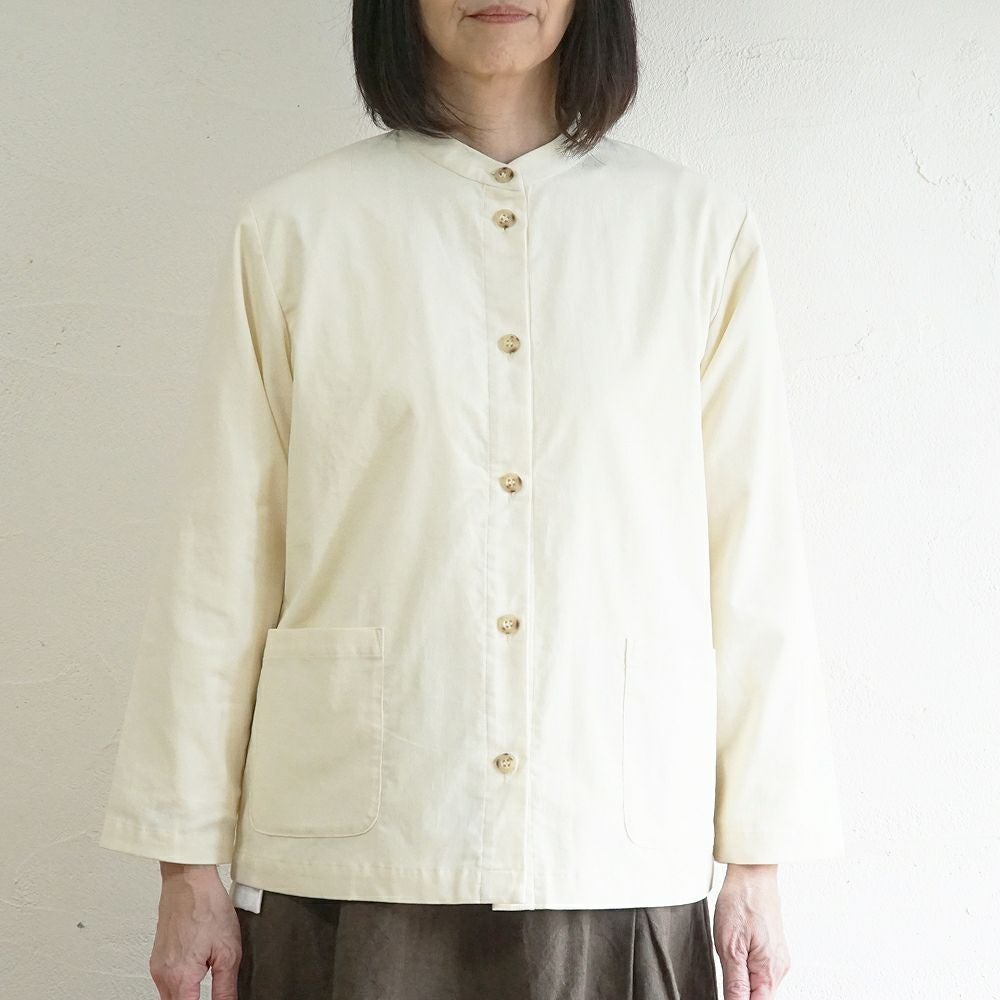 Branch m‘.,ブランチエム,ナチュラル,30代,40代,50代,60代,コットン,綿,ゆったり,ブラウス,長袖,羽織,シャツ,羽織シャツ,ライトアウター,スタンドカラー,スタンドカラーシャツ