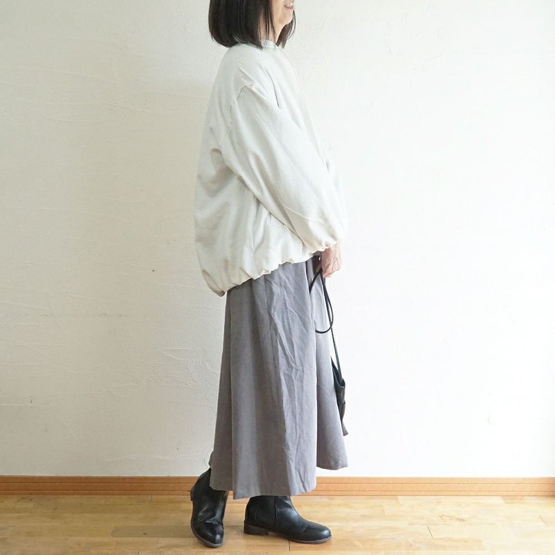 Branch m‘.,ブランチエム,ナチュラル,30代,40代,50代,60代,コットン,綿,ゆったり,skirt,スカート,タックスカート,コーデュロイ,細コール,コーデュロイスカート