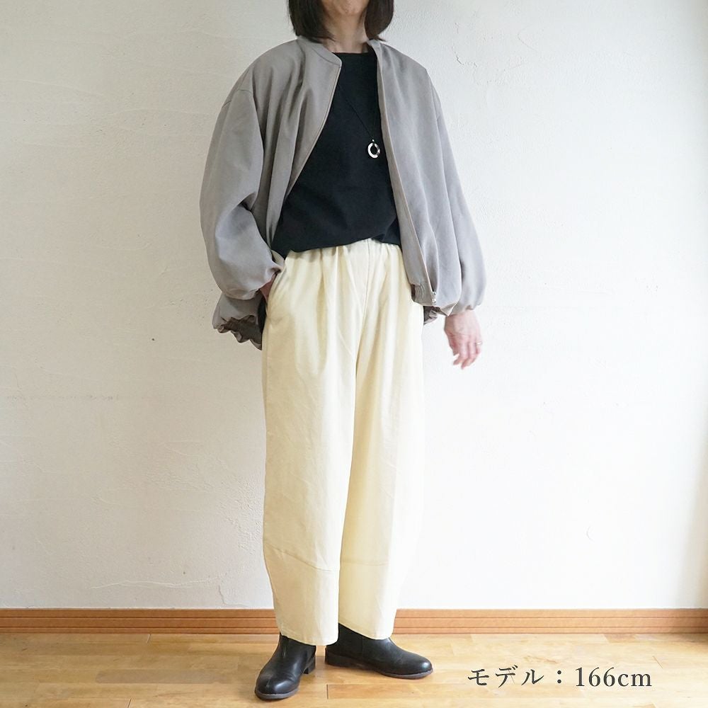 Branch m‘.,ブランチエム,ナチュラル,30代,40代,50代,60代,コットン,綿,ゆったり,パンツ,コクーンパンツ,コーデュロイ,細コール,コーデュロイパンツ,ボウルパンツ