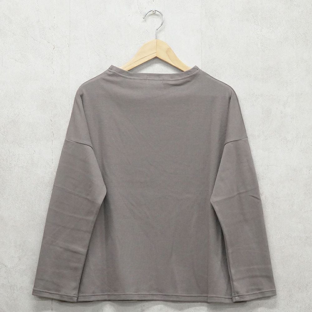 Branch m‘.,ブランチエム,ナチュラル,30代,40代,50代,60代,コットン,綿,ゆったり,Tシャツ,カットソー,ボトルネック,ボトルネックプルオーバー,,長袖