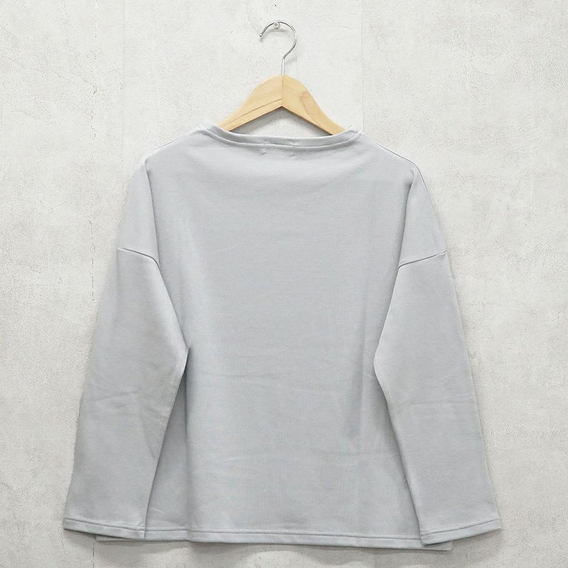 Branch m‘.,ブランチエム,ナチュラル,30代,40代,50代,60代,コットン,綿,ゆったり,Tシャツ,カットソー,ボトルネック,ボトルネックプルオーバー,,長袖
