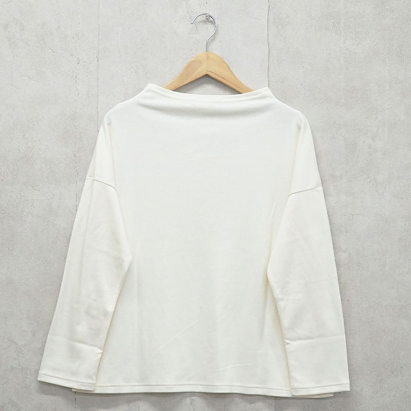 Branch m‘.,ブランチエム,ナチュラル,30代,40代,50代,60代,コットン,綿,ゆったり,Tシャツ,カットソー,ボトルネック,ボトルネックプルオーバー,,長袖