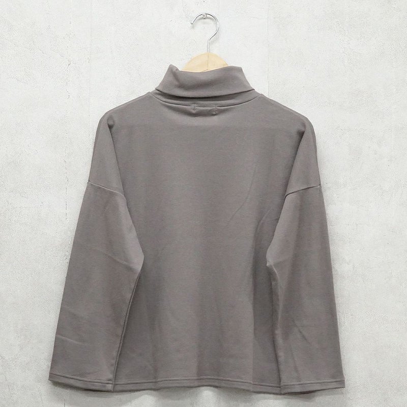 Branch m‘.,ブランチエム,ナチュラル,30代,40代,50代,60代,コットン,綿,ゆったり,Tシャツ,カットソー,タートルネック,タートルネックプルオーバー,,長袖