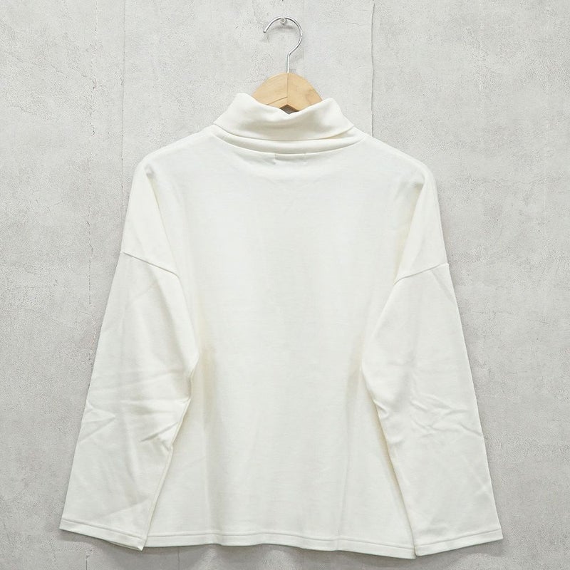 Branch m‘.,ブランチエム,ナチュラル,30代,40代,50代,60代,コットン,綿,ゆったり,Tシャツ,カットソー,タートルネック,タートルネックプルオーバー,,長袖