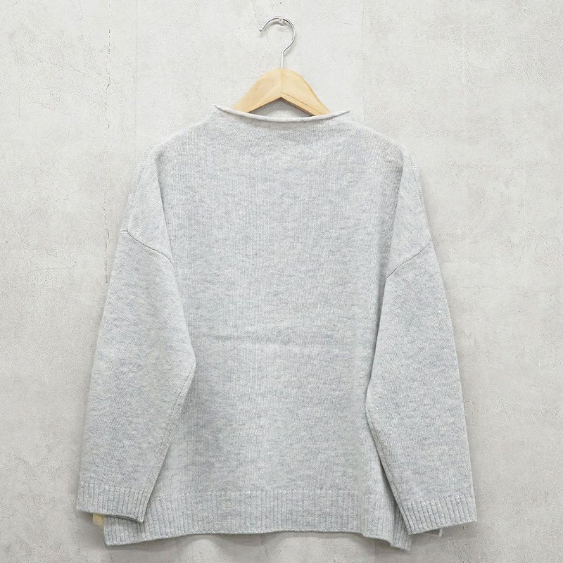 Branch m‘.,ブランチエム,ナチュラル,30代,40代,50代,60代,ウール,ゆったり,ニット,ボトルネック,ボトルネックニット,ニットプルオーバー,ウール,ウールニット