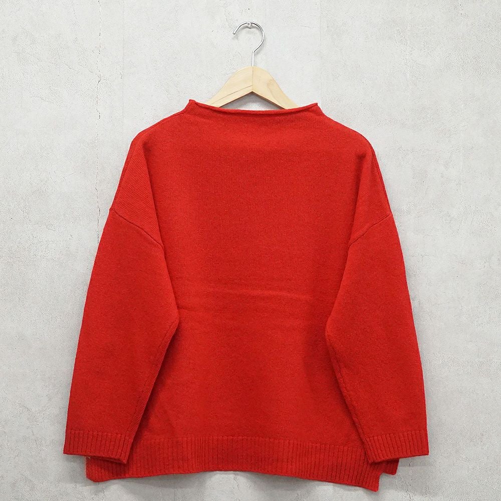 Branch m‘.,ブランチエム,ナチュラル,30代,40代,50代,60代,ウール,ゆったり,ニット,ボトルネック,ボトルネックニット,ニットプルオーバー,ウール,ウールニット