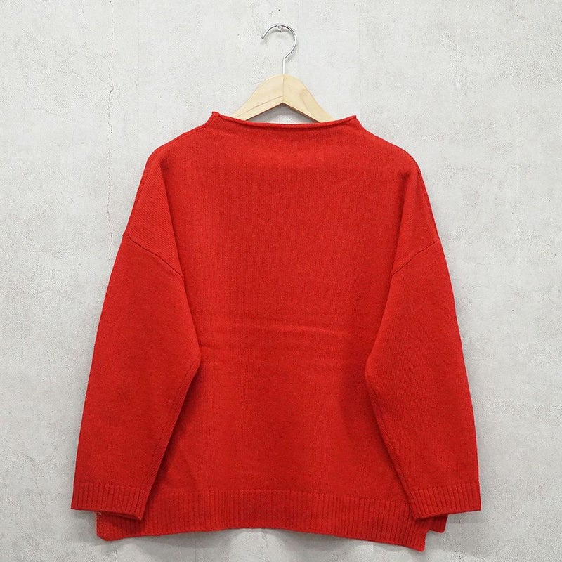 Branch m‘.,ブランチエム,ナチュラル,30代,40代,50代,60代,ウール,ゆったり,ニット,ボトルネック,ボトルネックニット,ニットプルオーバー,ウール,ウールニット