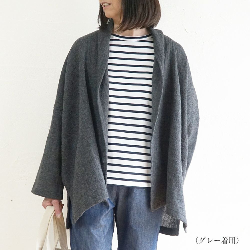 Branch m‘.,ブランチエム,ナチュラル,30代,40代,50代,60代,ゆったり,ウール,カーディガン,ウールカーディガン,トッパーカーディガン,羽織,