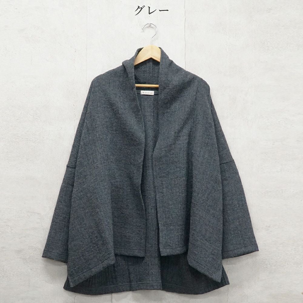 Branch m‘.,ブランチエム,ナチュラル,30代,40代,50代,60代,ゆったり,ウール,カーディガン,ウールカーディガン,トッパーカーディガン,羽織,