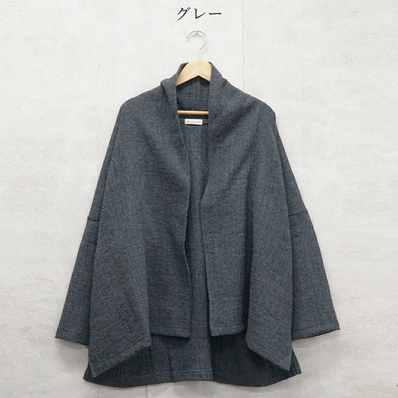 Branch m‘.,ブランチエム,ナチュラル,30代,40代,50代,60代,ゆったり,ウール,カーディガン,ウールカーディガン,トッパーカーディガン,羽織,