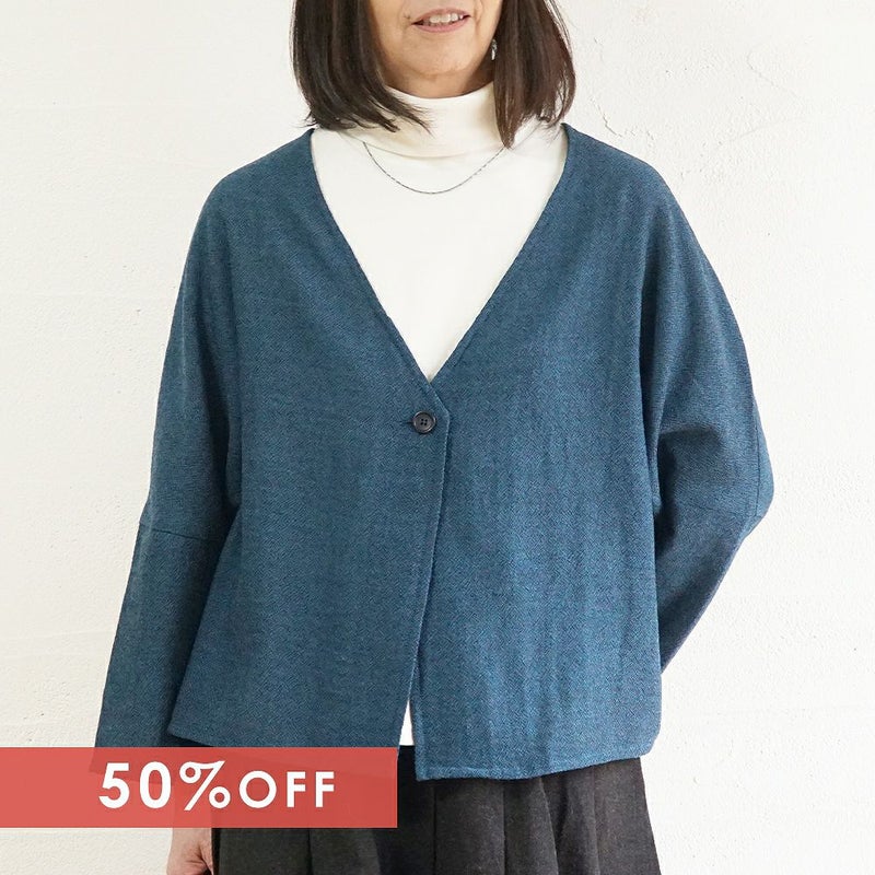 Branch m‘.,ブランチエム,ナチュラル,30代,40代,50代,60代,ゆったり,ウール,カーディガン,ウールカーディガン,ボレロカーディガン,羽織,