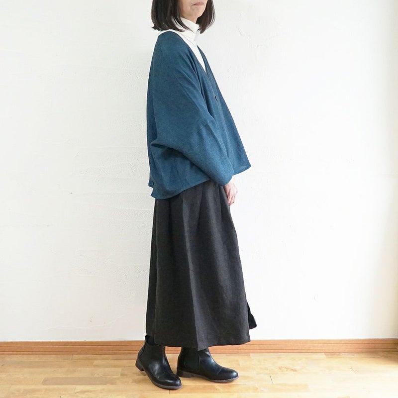 Branch m‘.,ブランチエム,ナチュラル,30代,40代,50代,60代,ゆったり,ウール,カーディガン,ウールカーディガン,ボレロカーディガン,羽織,