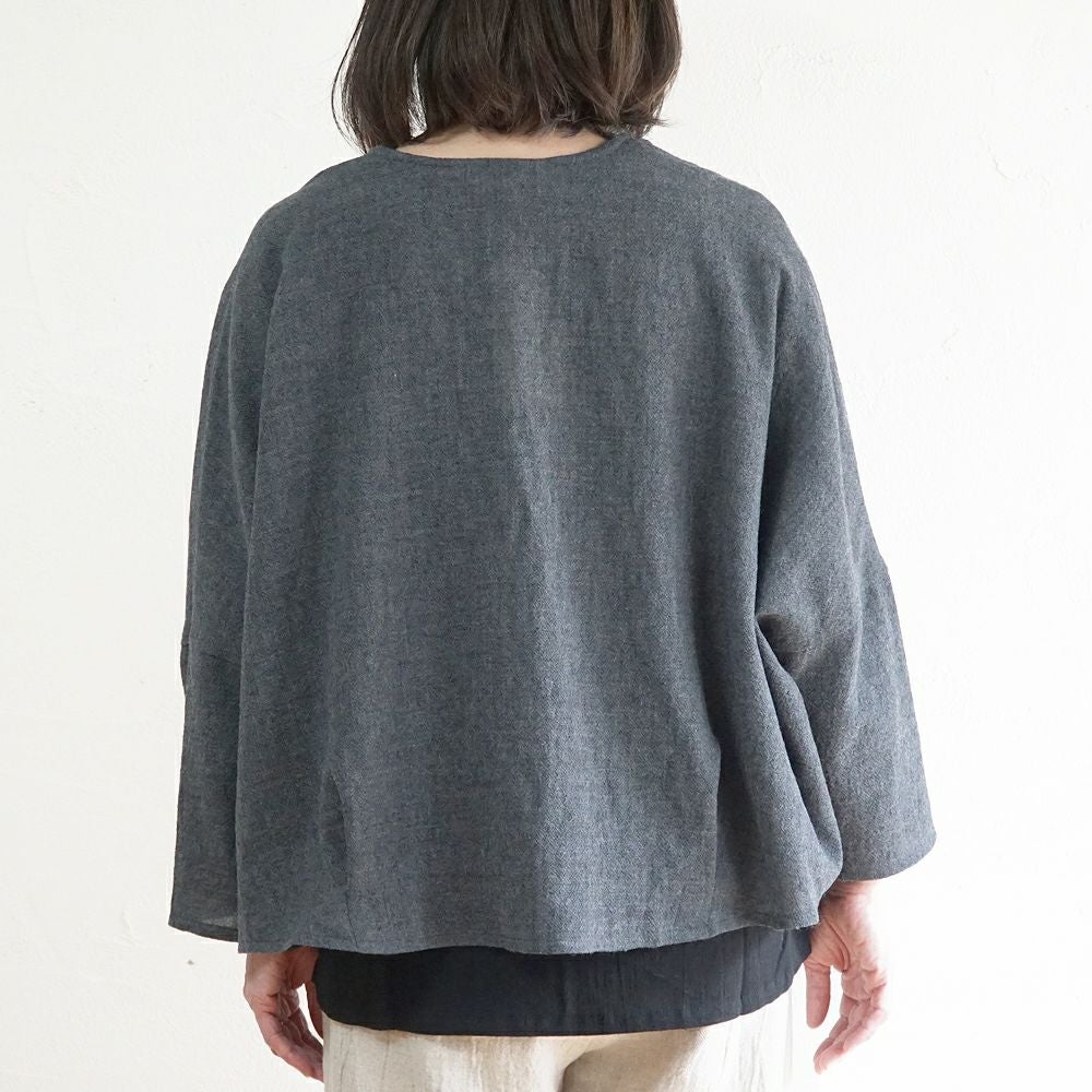 Branch m‘.,ブランチエム,ナチュラル,30代,40代,50代,60代,ゆったり,ウール,カーディガン,ウールカーディガン,ボレロカーディガン,羽織,