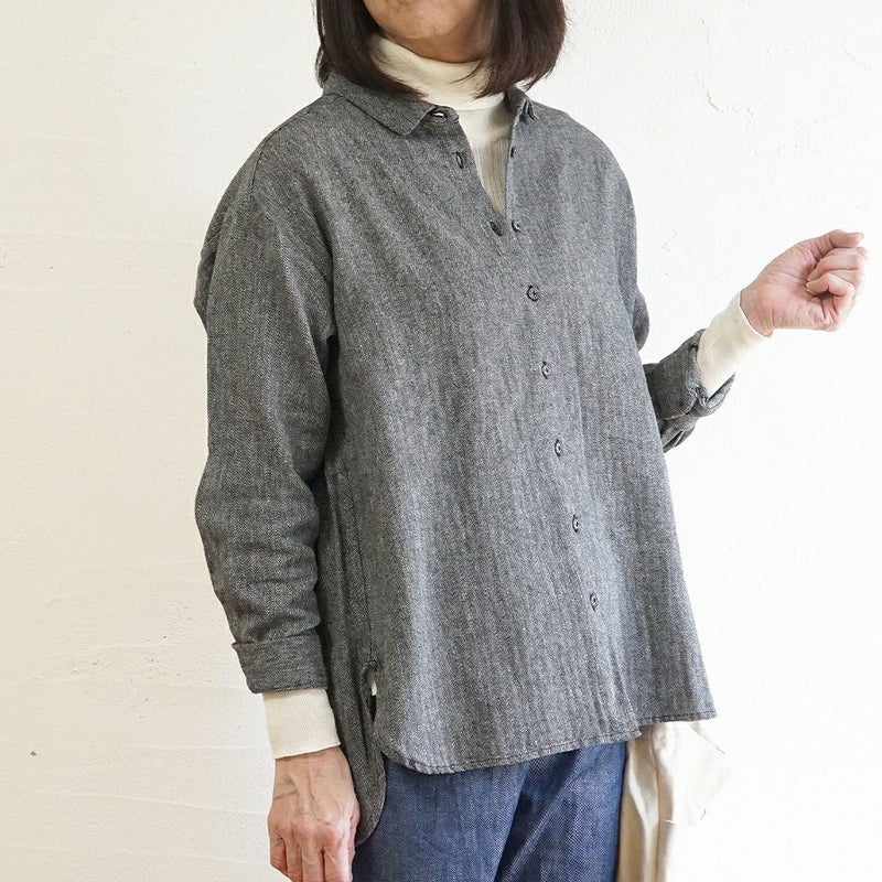 Branch m‘.,ブランチエム,ナチュラル,30代,40代,50代,60代,コットン,綿,ゆったり,blouse,ブラウス,シャツ,チュニック,シャツチュニック,チュニックブラウス