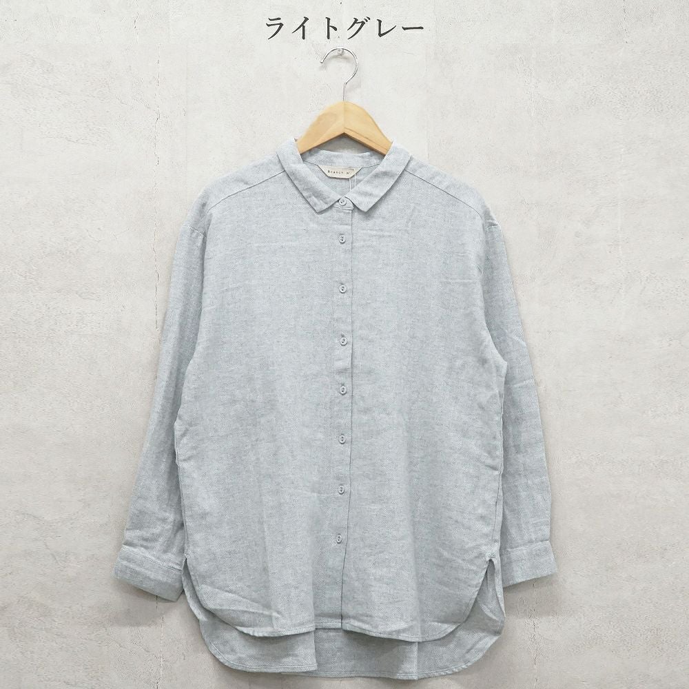 Branch m‘.,ブランチエム,ナチュラル,30代,40代,50代,60代,コットン,綿,ゆったり,blouse,ブラウス,シャツ,チュニック,シャツチュニック,チュニックブラウス