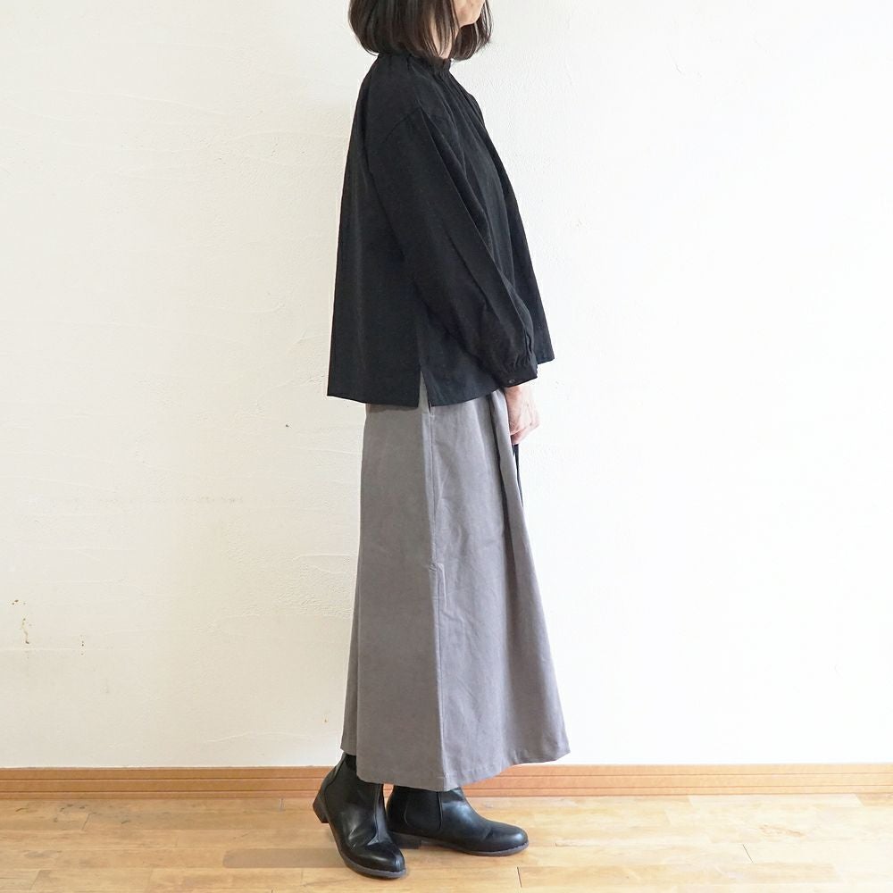 Branch m‘.,ブランチエム,ナチュラル,30代,40代,50代,60代,コットン,綿,ゆったり,blouse,ブラウス,フリルブラウス,