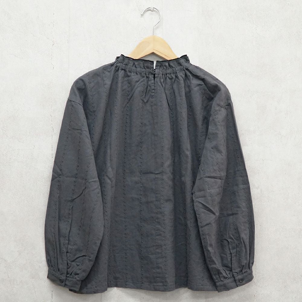 Branch m‘.,ブランチエム,ナチュラル,30代,40代,50代,60代,コットン,綿,ゆったり,blouse,ブラウス,フリルブラウス,