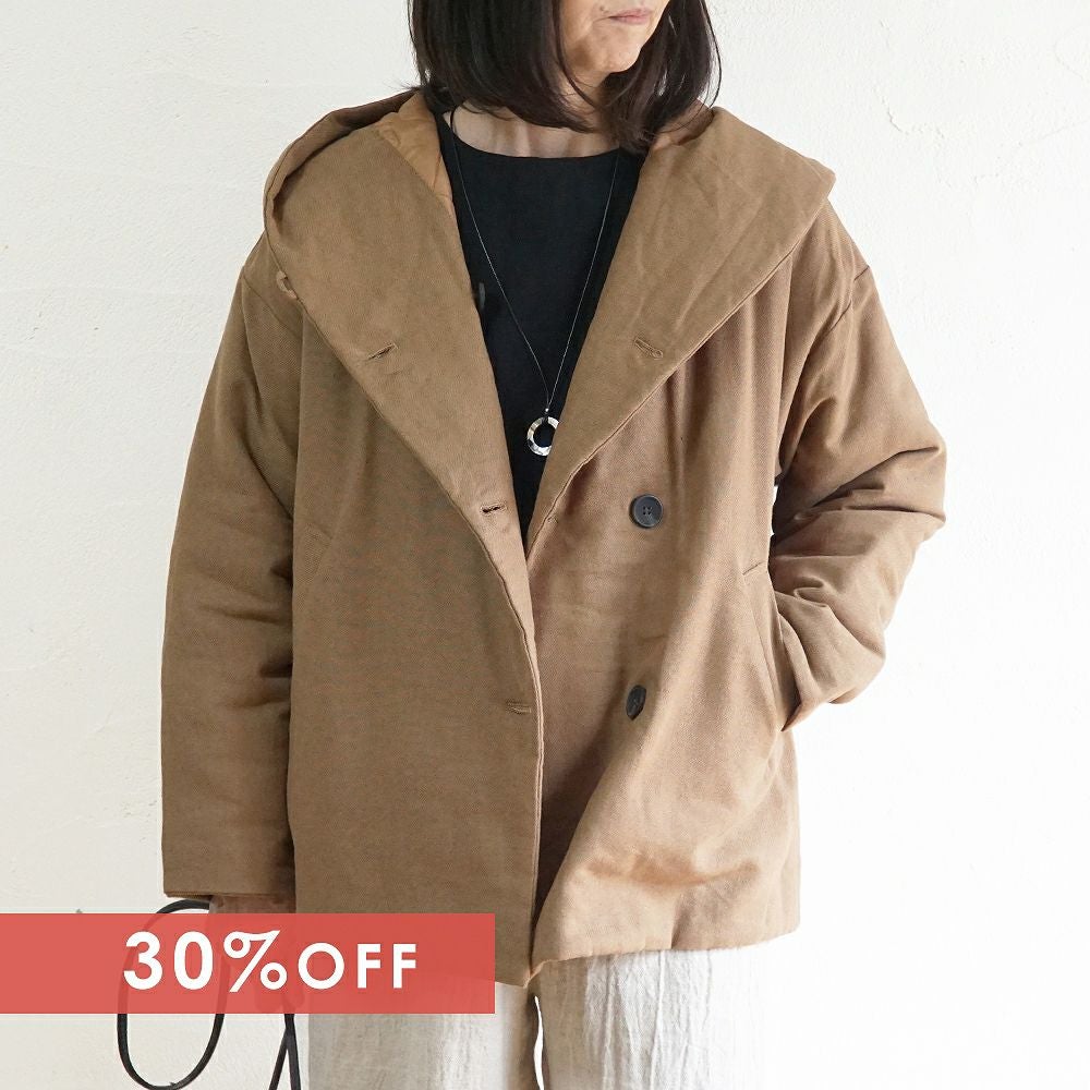 Branch m‘.,ブランチエム,ナチュラル,30代,40代,50代,60代,ゆったり,アウター,ダウン,ボンディング,ジャケット,フード,中綿