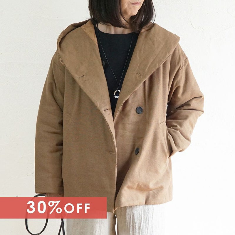 Branch m‘.,ブランチエム,ナチュラル,30代,40代,50代,60代,ゆったり,アウター,ダウン,ボンディング,ジャケット,フード,中綿