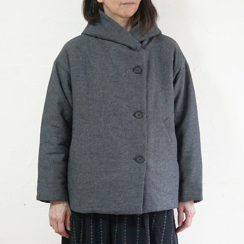 Branch m‘.,ブランチエム,ナチュラル,30代,40代,50代,60代,ゆったり,アウター,ダウン,ボンディング,ジャケット,フード,中綿