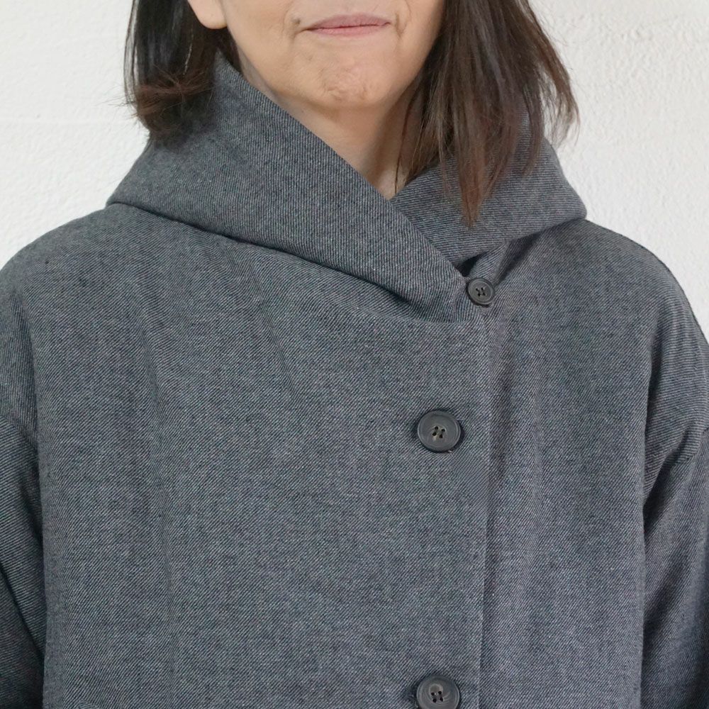 Branch m‘.,ブランチエム,ナチュラル,30代,40代,50代,60代,ゆったり,アウター,ダウン,ボンディング,ジャケット,フード,中綿