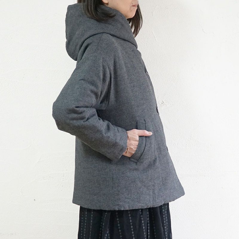 Branch m‘.,ブランチエム,ナチュラル,30代,40代,50代,60代,ゆったり,アウター,ダウン,ボンディング,ジャケット,フード,中綿