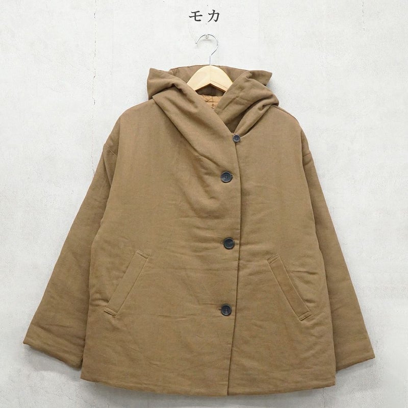 Branch m‘.,ブランチエム,ナチュラル,30代,40代,50代,60代,ゆったり,アウター,ダウン,ボンディング,ジャケット,フード,中綿