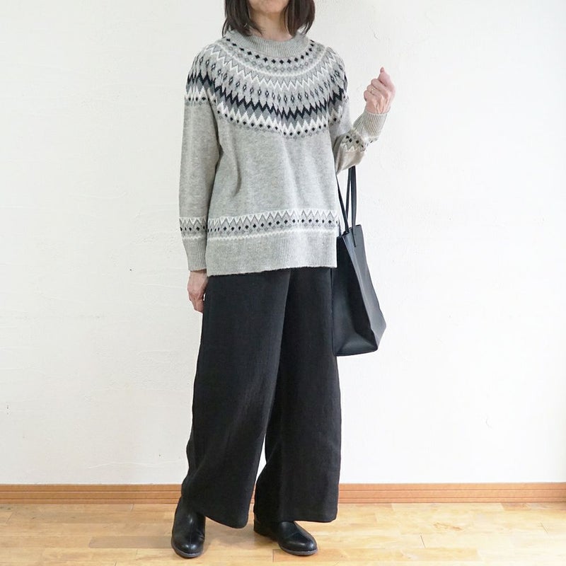 Branch m‘.,ブランチエム,ナチュラル,30代,40代,50代,60代,ゆったり,ウール,リネン,リネンウール,パンツ,ワイドパンツ,ストレートパンツ,